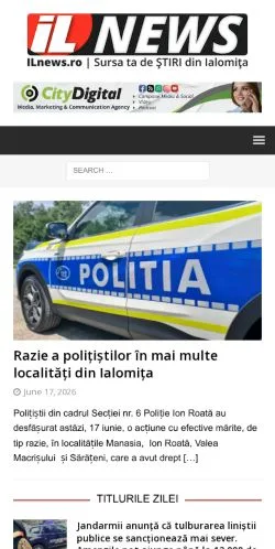 Anteprima del sito ILnews, media di Romania per articoli sponsorizzati