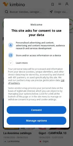 スポンサード記事向けのアルゼンチンメディア、Kimbinoのサイトプレビュー