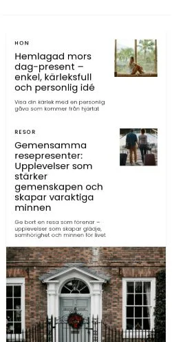 Anteprima del sito presentspotter.se, media di Svezia per articoli sponsorizzati