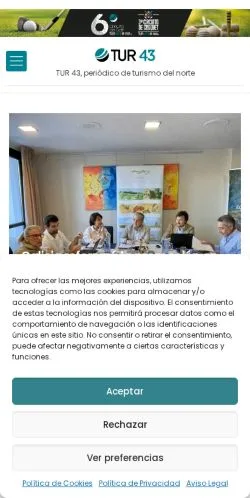 Anteprima del sito TUR 43, media di Spagna per articoli sponsorizzati