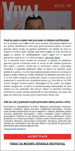 Voorbeeld van de site Viva, medium uit Roemenië voor gesponsorde artikelen