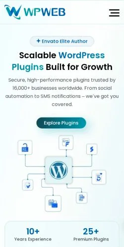 スポンサード記事向けのアメリカ合衆国メディア、WPWeb Eliteのサイトプレビュー