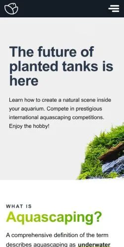 Anteprima del sito Aquascaping Love, media di Stati Uniti per articoli sponsorizzati