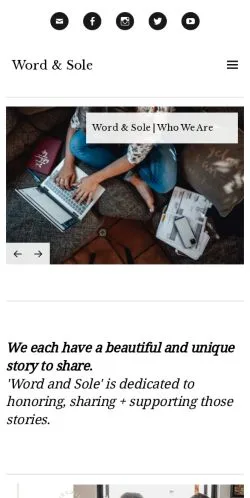 Anteprima del sito Word & Sole, media di Stati Uniti per articoli sponsorizzati