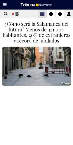 Anteprima del sito Tribuna Salamanca, media di Spagna per articoli sponsorizzati