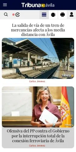 Anteprima del sito Tribuna Ávila, media di Spagna per articoli sponsorizzati