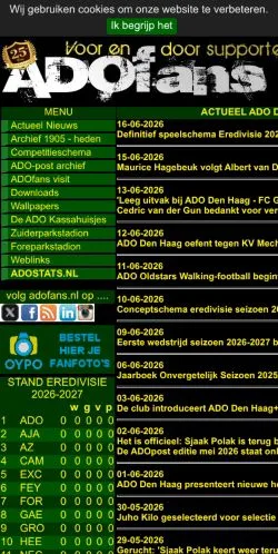 スポンサード記事向けのオランダメディア、de-nieuws-website-over-ado-den-haagのサイトプレビュー