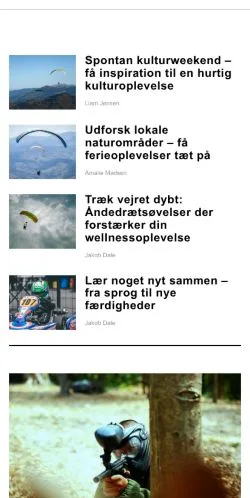 Anteprima del sito aktivitetsfif.dk, media di Danimarca per articoli sponsorizzati