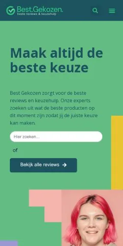 Anteprima del sito Best Gekozen, media di Paesi Bassi per articoli sponsorizzati