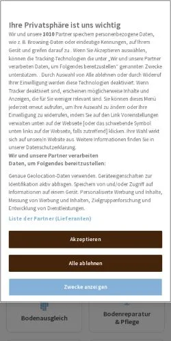 Anteprima del sito Bodenleger, media di Germania per articoli sponsorizzati