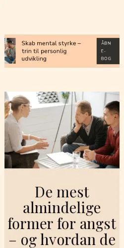 スポンサード記事向けのデンマークメディア、flerepsykologer.dkのサイトプレビュー