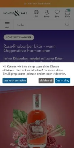 Anteprima del sito honest-rare, media di Germania per articoli sponsorizzati