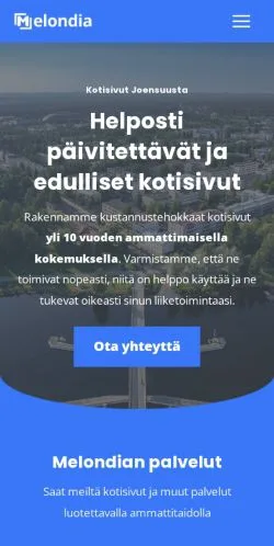 Anteprima del sito Melondia, media di Finlandia per articoli sponsorizzati