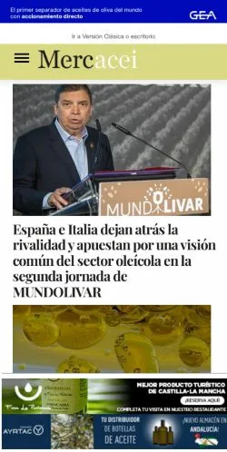 Aperçu du site Mercacei, média de Espagne pour articles sponsorisés