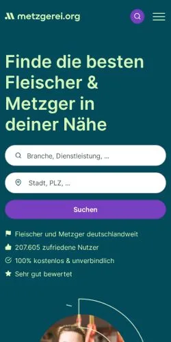 Anteprima del sito Metzgereien, media di Germania per articoli sponsorizzati