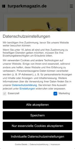 Anteprima del sito Naturparkmagazin.de -, media di Germania per articoli sponsorizzati