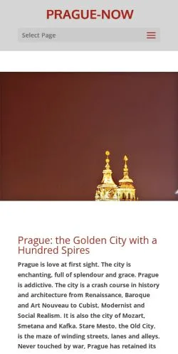 Aperçu du site Prague-Now, média de États-Unis pour articles sponsorisés