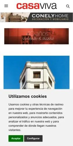 Anteprima del sito Casa Viva, media di Spagna per articoli sponsorizzati