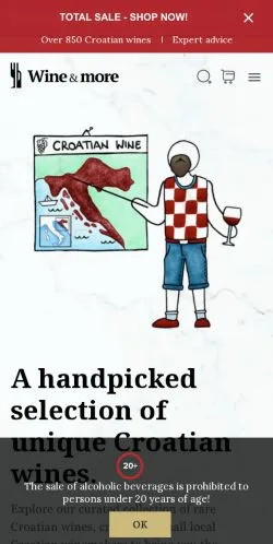 Anteprima del sito Buy Croatian Wine Online, media di Stati Uniti per articoli sponsorizzati