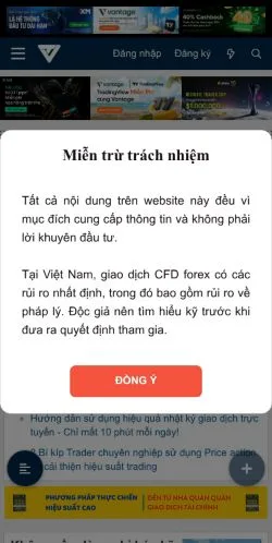 Anteprima del sito TraderViet, media di Vietnam per articoli sponsorizzati
