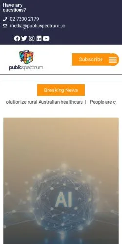 Anteprima del sito Public Spectrum, media di Stati Uniti per articoli sponsorizzati