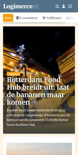 Forhåndsvisning av nettstedet Logimerce, medium fra Nederland for sponsede artikler