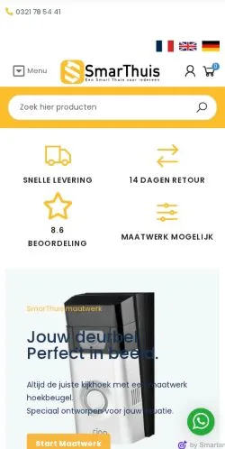 Podgląd witryny SmarThuis, medium z kraju Holandia do artykułów sponsorowanych