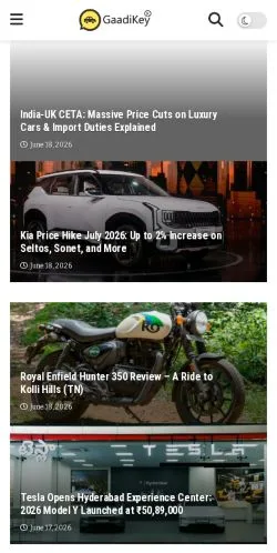 Anteprima del sito GaadiKey Blog, media di Stati Uniti per articoli sponsorizzati