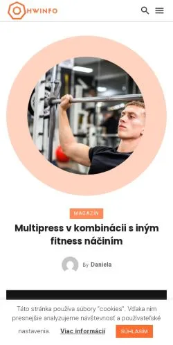 Podgląd witryny HWinfo, medium z kraju Słowacja do artykułów sponsorowanych
