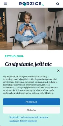 Anteprima del sito Rodzice, media di Polonia per articoli sponsorizzati