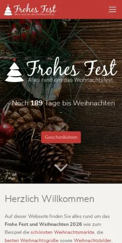 Podgląd witryny frohesfest, medium z kraju Niemcy do artykułów sponsorowanych