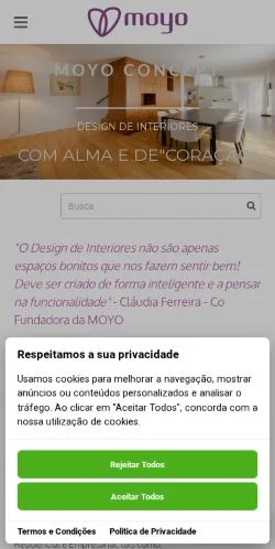 Podgląd witryny MOYO, medium z kraju Portugalia do artykułów sponsorowanych