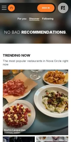 Anteprima del sito Nova Circle, media di Stati Uniti per articoli sponsorizzati