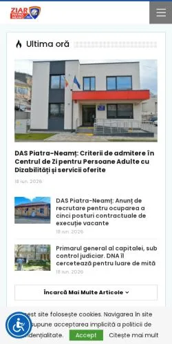 Anteprima del sito Ziar Piatra Neamț, media di Romania per articoli sponsorizzati