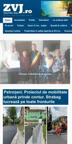 Anteprima del sito Ziarul Vaii Jiului, media di Romania per articoli sponsorizzati