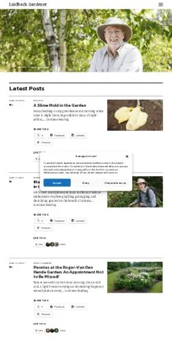 Anteprima del sito Laidback Gardener, media di Stati Uniti per articoli sponsorizzati