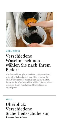 Vista previa del sitio ersterbau.de, medio de Alemania para artículos patrocinados