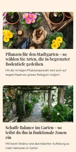 Anteprima del sito gemeinsamergarten.de, media di Germania per articoli sponsorizzati