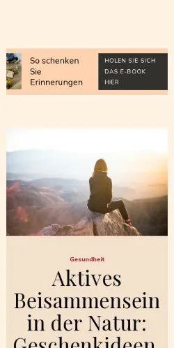 スポンサード記事向けのドイツメディア、geschenknetz.deのサイトプレビュー