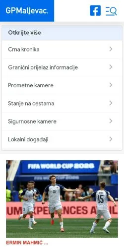 Podgląd witryny GPMaljevac, medium z kraju Chorwacja do artykułów sponsorowanych