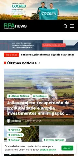 Anteprima del sito Portal RPAnews, media di Brasile per articoli sponsorizzati