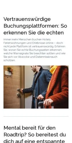 Anteprima del sito spontanereisen.de, media di Germania per articoli sponsorizzati
