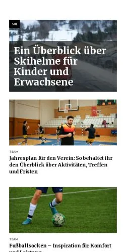 Podgląd witryny sportmehr.de, medium z kraju Niemcy do artykułów sponsorowanych