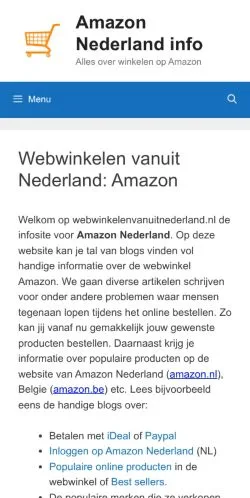 스폰서 기사용 네덜란드 매체 Webwinkelen Vanuit Nederland 사이트 미리보기