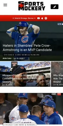 Anteprima del sito Sports Mockery, media di Stati Uniti per articoli sponsorizzati
