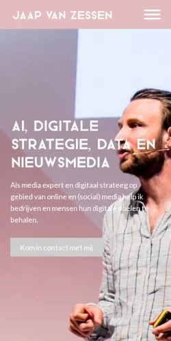 Podgląd witryny Jaap Van Zessen, medium z kraju Holandia do artykułów sponsorowanych