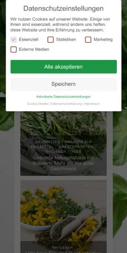 Anteprima del sito Kraeuterallerlei, media di Germania per articoli sponsorizzati