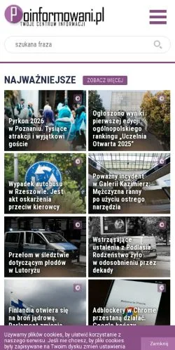 Podgląd witryny Poinformowani, medium z kraju Polska do artykułów sponsorowanych