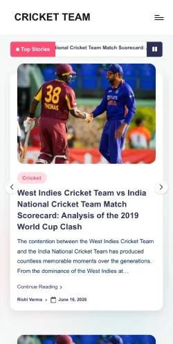 Forhåndsvisning af CRICKET TEAM -, medie fra USA til sponsorerede artikler