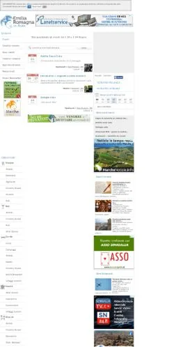 Podgląd witryny Emilia-Romagna In Festa, medium z kraju Włochy do artykułów sponsorowanych